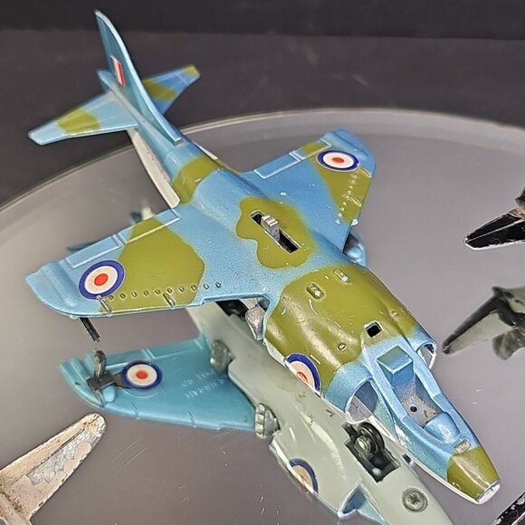 Dinky Diecast Airplanes For Parts Or Repair Lot Of 3pcs Harrier England UK - Picture 3 of 15